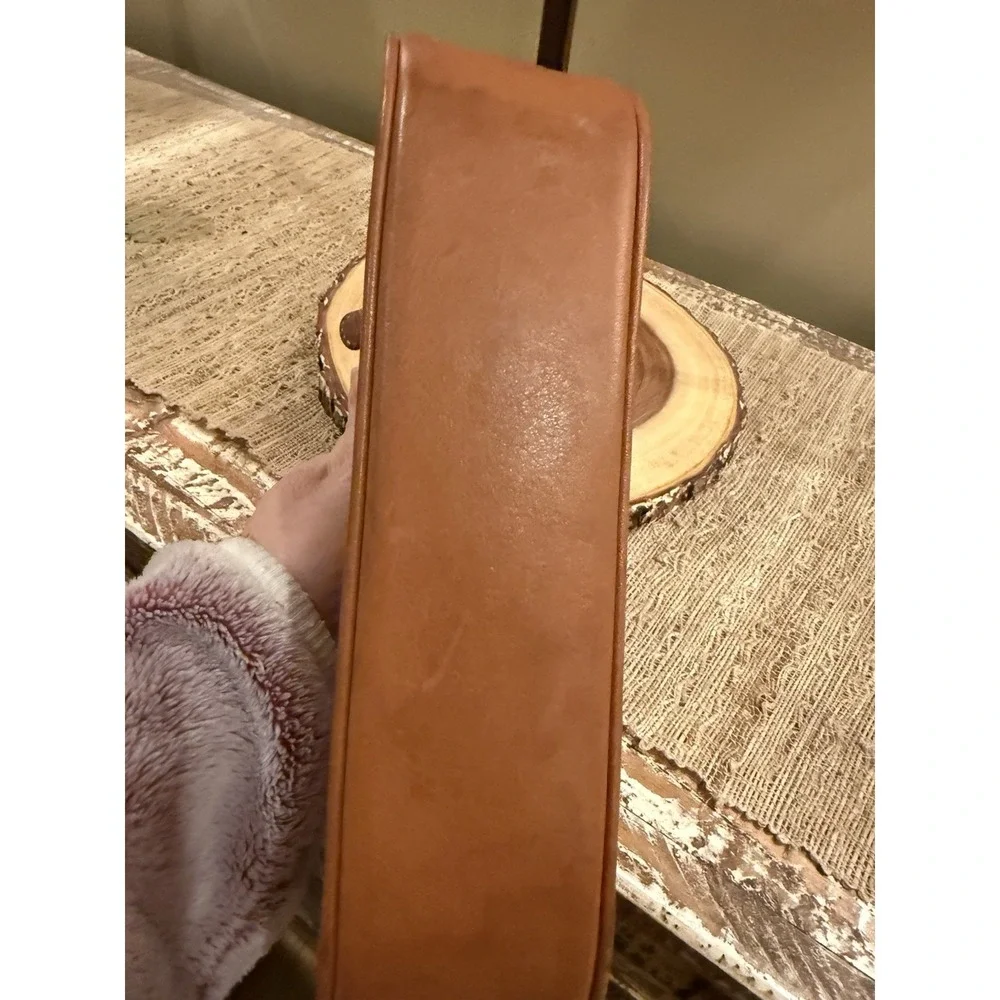 Vintage Coach Demi Hampton Leather Wear Bag Saddle Leather 7785 Shoulder Brown - Picture 9 of 16